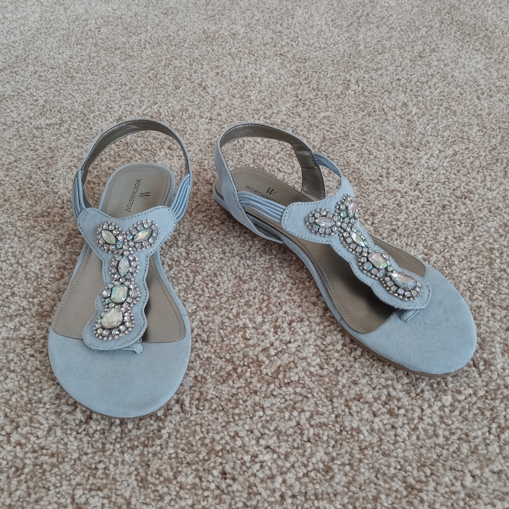 WORTHINGTON sandal size 6.5 light blue